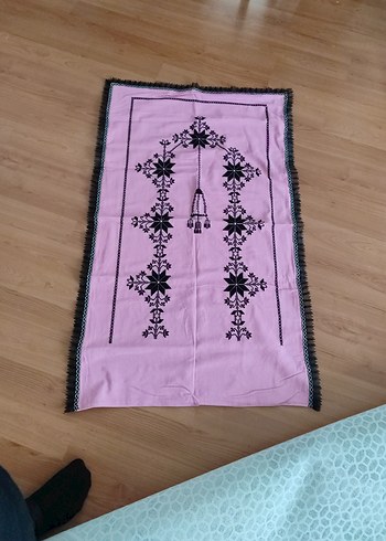 Etamin Nakışlı El işi Seccade - Görsel 2