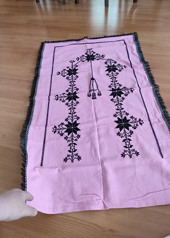 Etamin Nakışlı El işi Seccade - Görsel 6