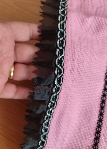 Etamin Nakışlı El işi Seccade - Görsel 4