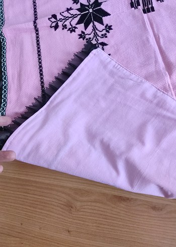 Etamin Nakışlı El işi Seccade - Görsel 5