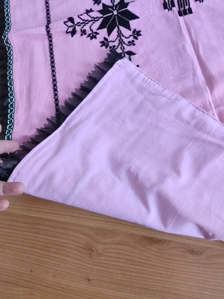 Etamin Nakışlı El işi Seccade - Görsel 5