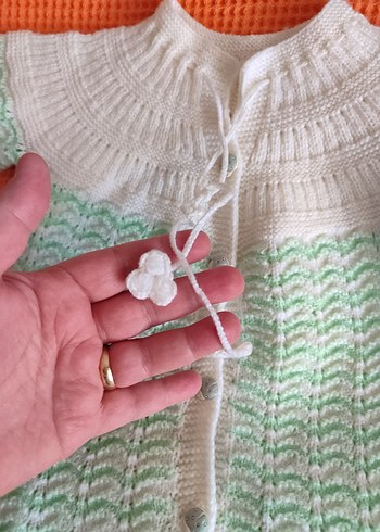 Kız Çocuk Örgü Uzun Kollu Hırka - Görsel 5