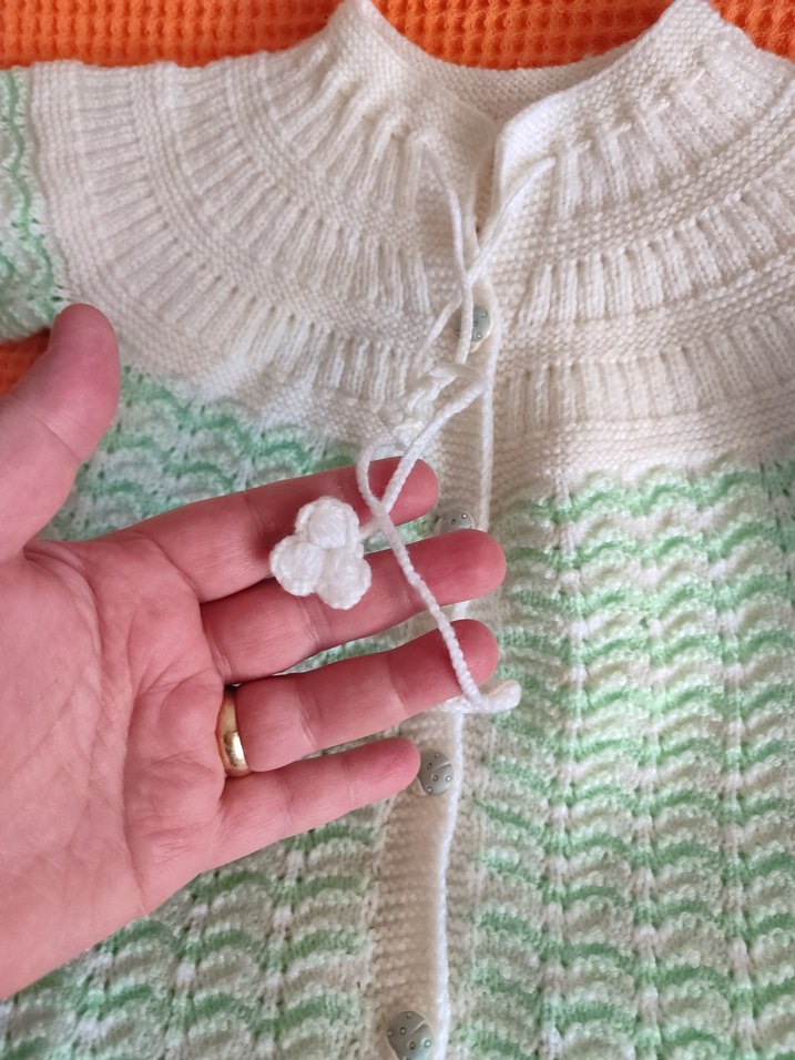 Kız Çocuk Örgü Uzun Kollu Hırka - Görsel 5