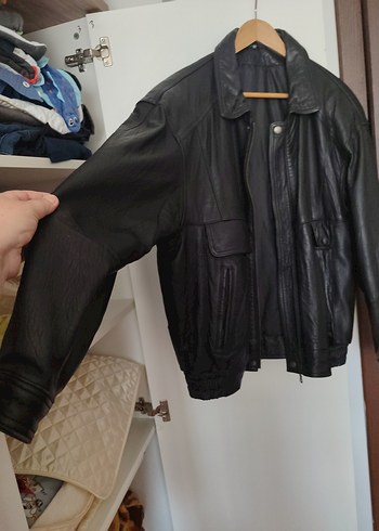 Siyah Kuzu Derisi Ceket, Salaş Kesim - Görsel 2