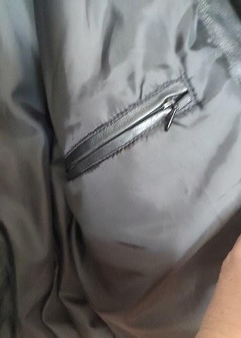 Siyah Kuzu Derisi Ceket, Salaş Kesim - Görsel 7