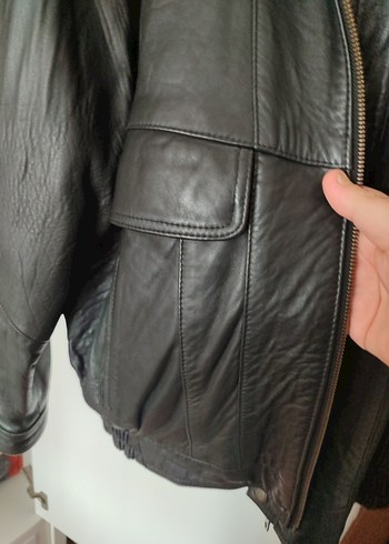Siyah Kuzu Derisi Ceket, Salaş Kesim - Görsel 3
