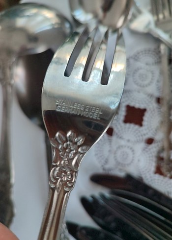 Vintage antika kaşık çatal takımı - Görsel 5