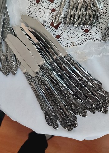 Vintage antika kaşık çatal takımı - Görsel 3