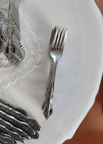 Vintage antika kaşık çatal takımı - Görsel 7