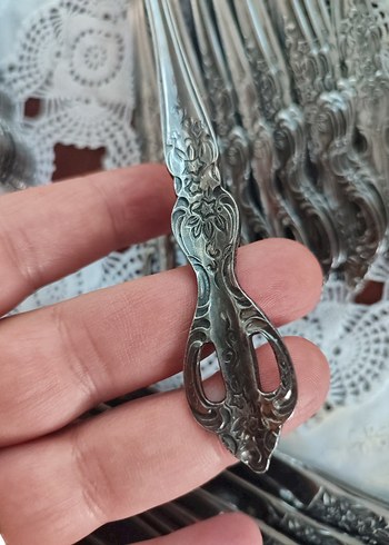 Vintage antika kaşık çatal takımı - Görsel 4