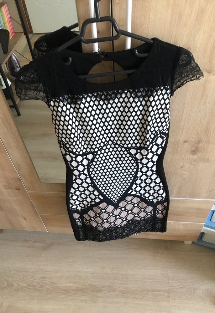 Dantel Detaylı Siyah Mini Gotik Elbise - Görsel 4