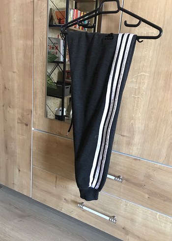 Erkek Adidas Siyah Pamuklu Rahat Eşofman Altı - Görsel 3