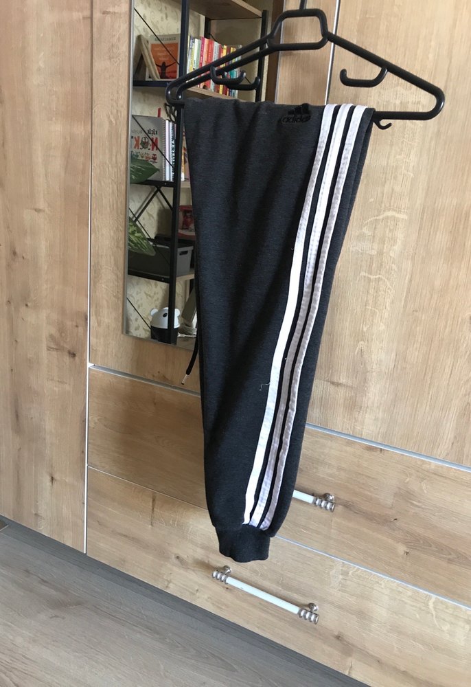 Erkek Adidas Siyah Pamuklu Rahat Eşofman Altı - Görsel 3