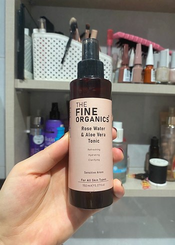 The Fine Organics Gül Suyu & Aloe Vera Tonik 150 ml - Görsel 2