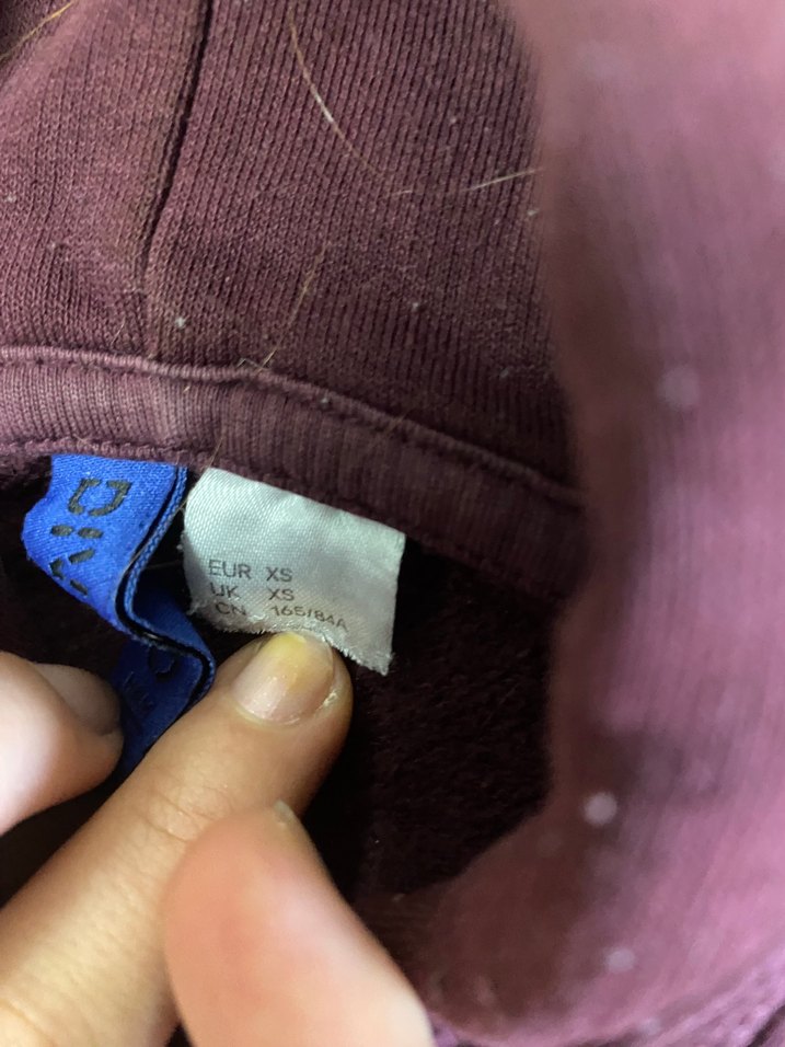 Bordo Kapüşonlu Salaş  Sweatshirt - Görsel 3