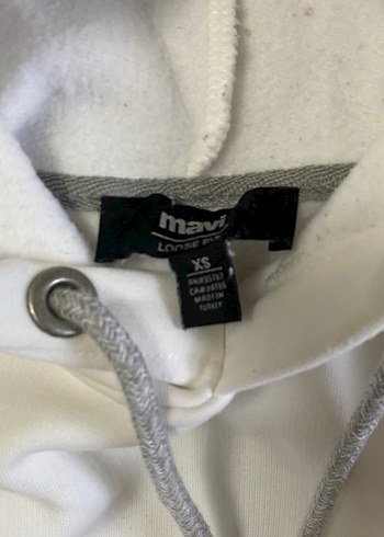 Beyaz Basic Sweatshirt - Görsel 4