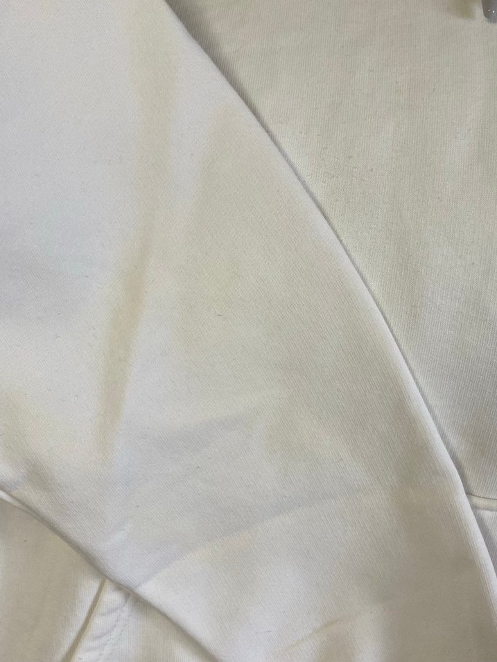 Beyaz Basic Sweatshirt - Görsel 3