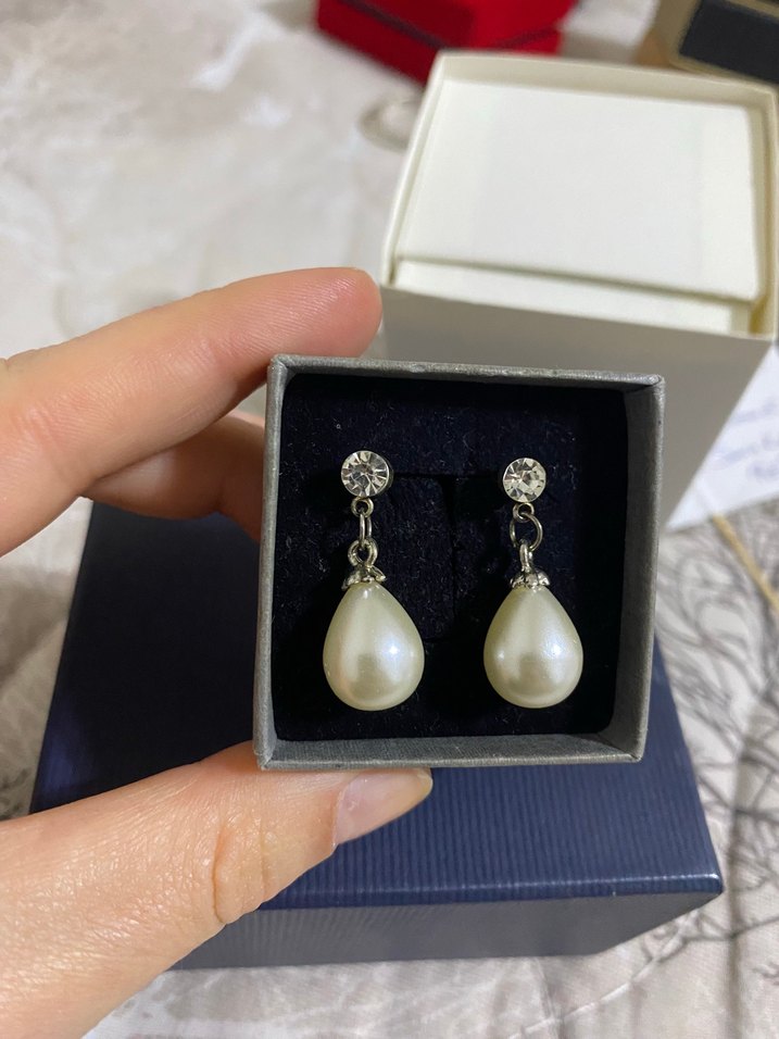 Altın Renkli Simli Midi Küpe - Görsel 5