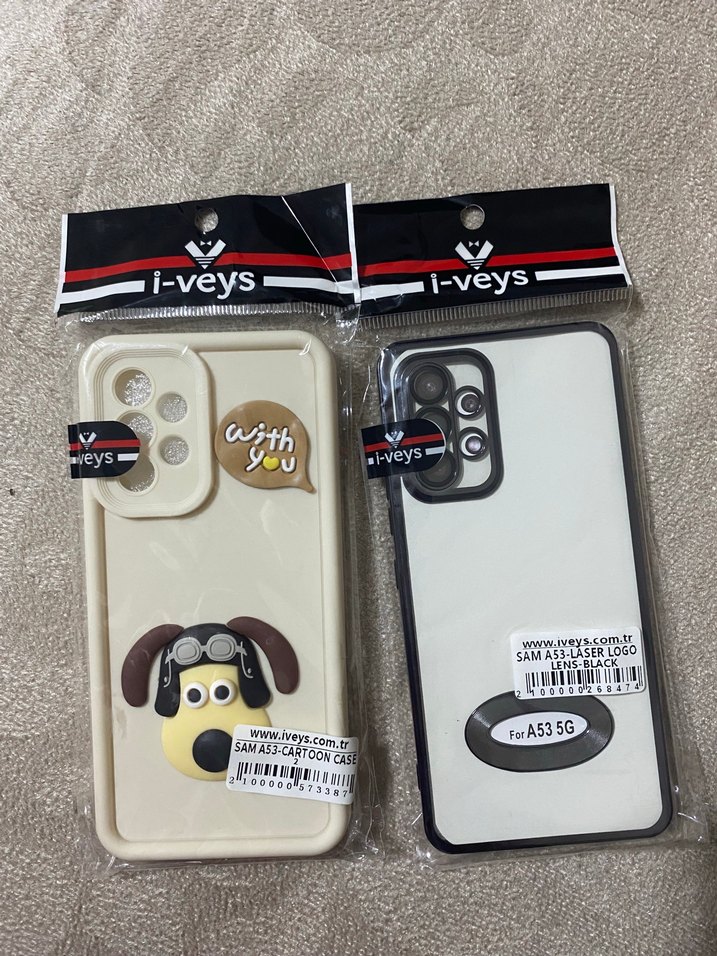 Gri Beyaz Kadife Telefon Kılıfları - Görsel 2