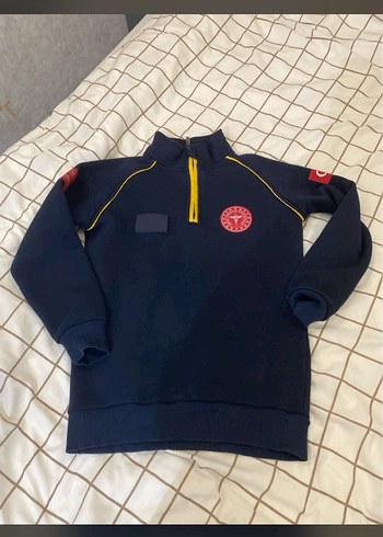 112 paramedik att  Lacivert Uzun Kollu Sweatshirt - Görsel 2