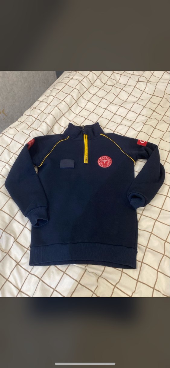 112 paramedik att  Lacivert Uzun Kollu Sweatshirt - Görsel 2