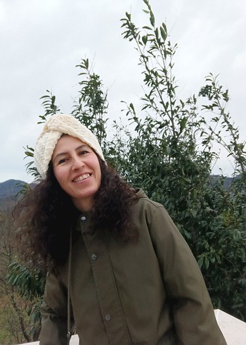 Beyaz Örgü Bohem Kadın Bere - Görsel 2