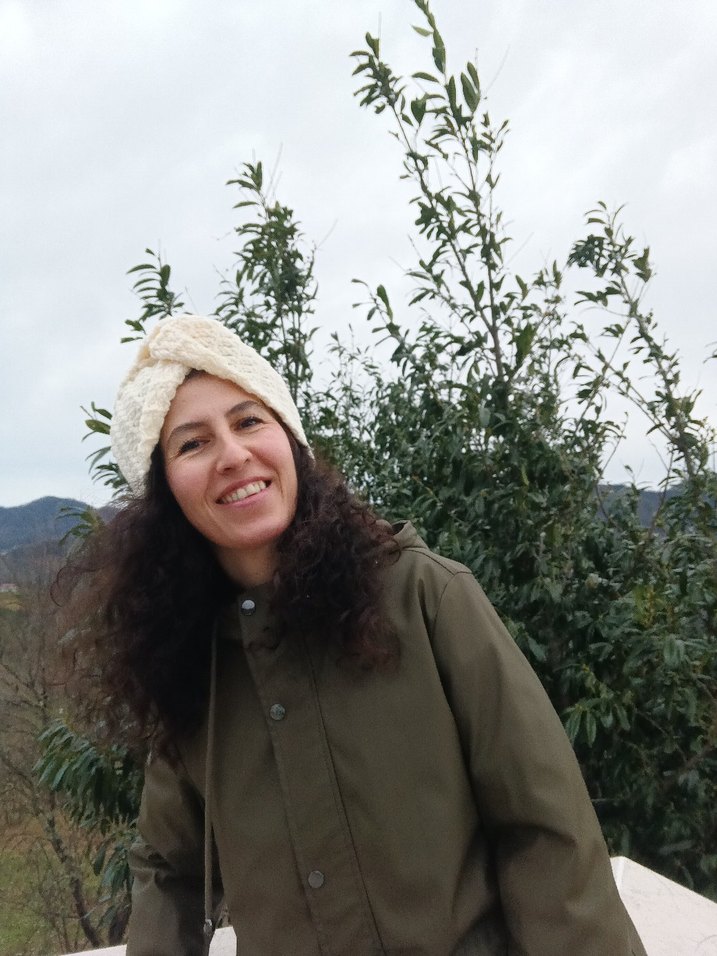 Beyaz Örgü Bohem Kadın Bere - Görsel 2