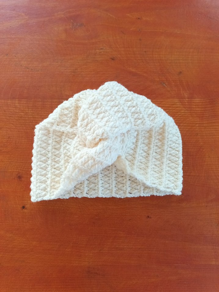 Beyaz Örgü Bohem Kadın Bere - Görsel 5