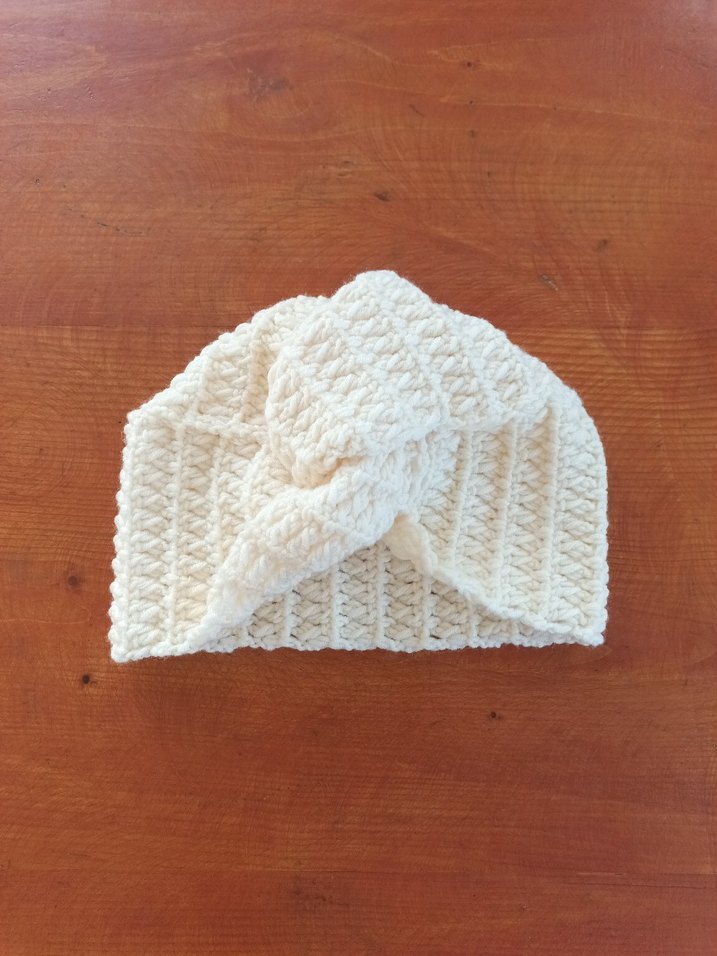 Beyaz Örgü Bohem Kadın Bere - Görsel 4