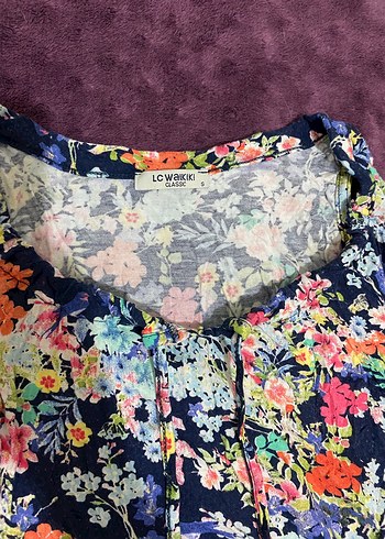 LC Waikiki Çiçek Desenli Bohem Kadın Kolsuz Bluz