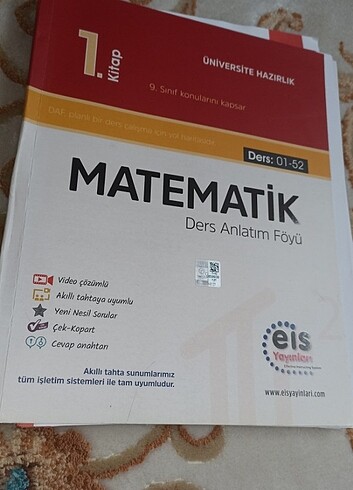 EİS Üniversiteye Hazırlık Matemaik DAF 1. Kitap