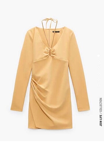 Sezon rengi butteryellow zara şık elbise