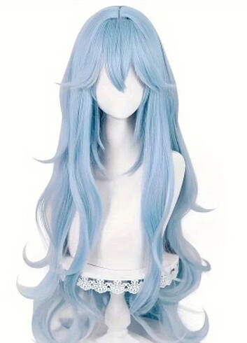 Cosplay peruk mavi ayanami rei