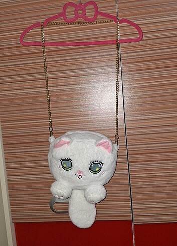  Beden Peluş kedi çanta 
