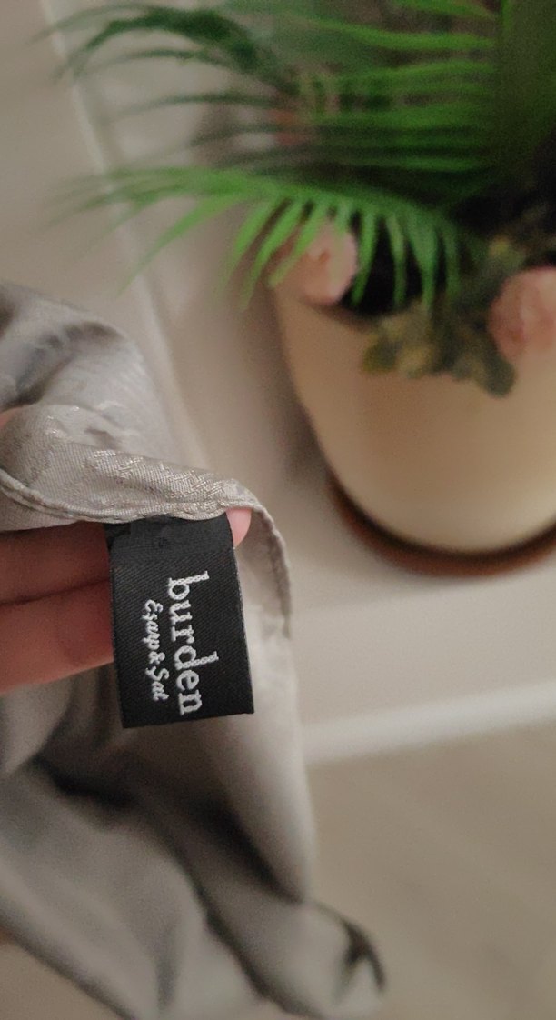 Gri burden marka şal - Görsel 4