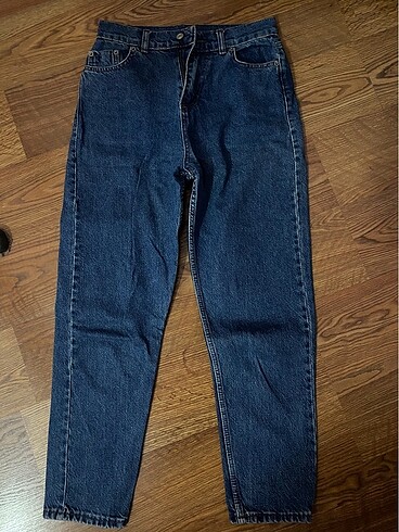 Kot rengi mom jean