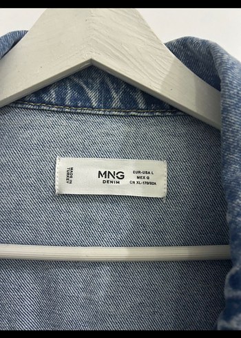 Düğmeli Mavi Kadın Denim Ceket - Görsel 2