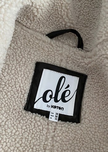 Kadın Beyaz Kürklü Midi Ceket - Görsel 2