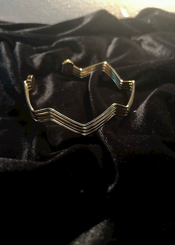 Elastik Altın Renk Yılan Desenli Bileklik - Görsel 2