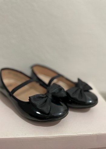 Kız Çocuk Siyah Fiyonk Detaylı Babet - Görsel 3