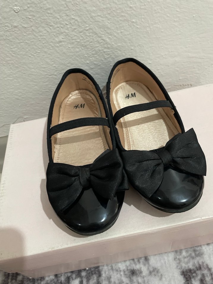 Kız Çocuk Siyah Fiyonk Detaylı Babet - Görsel 4