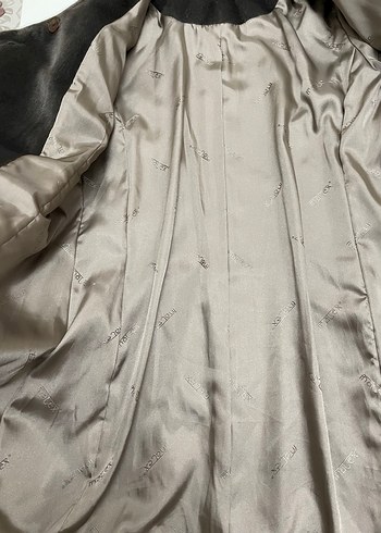 Kahverengi Kadın Kürklü Midi Kaban - Görsel 4