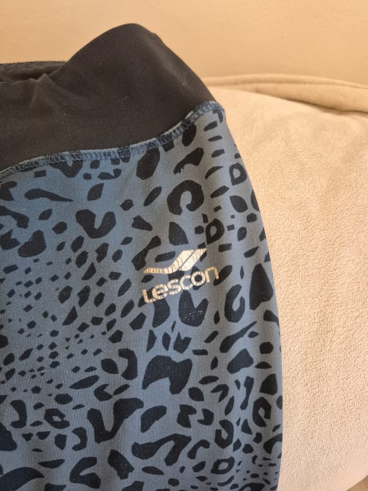 Siyah Baskılı  Midi Şort Velcro - Görsel 2