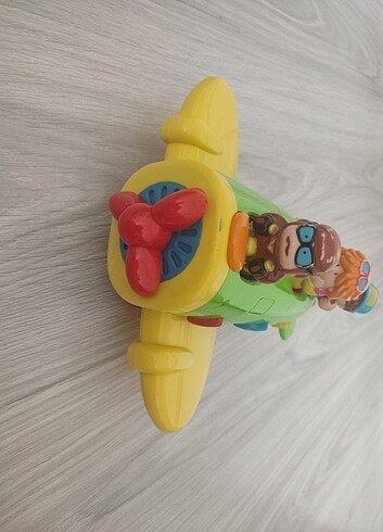 Oyuncak pilli sesli uçak ve figürleri  - Görsel 4