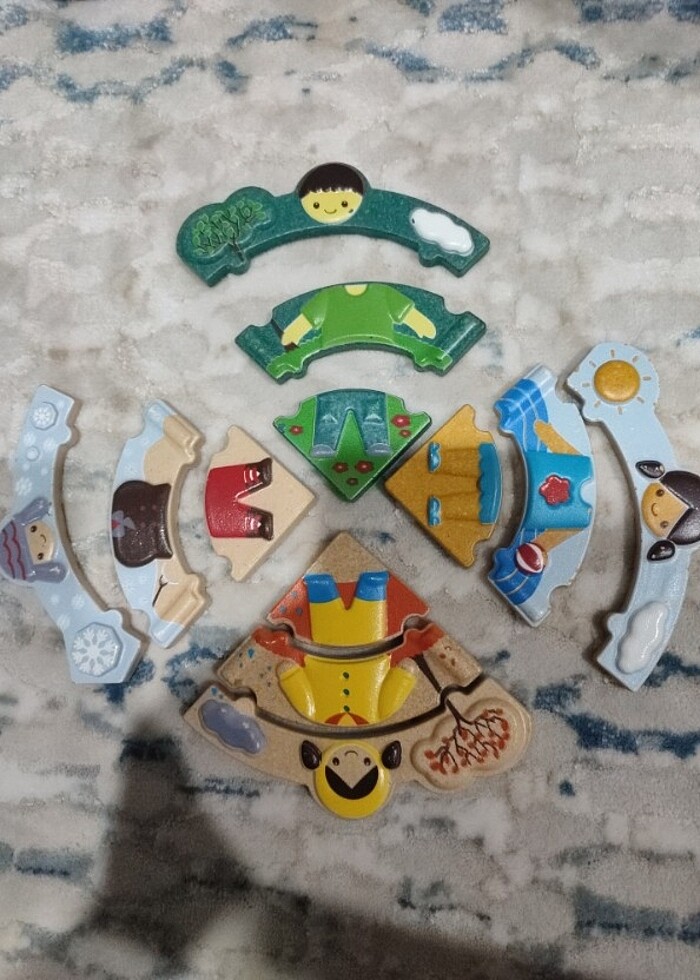 Mevsimler eğitici yapboz  - Görsel 3