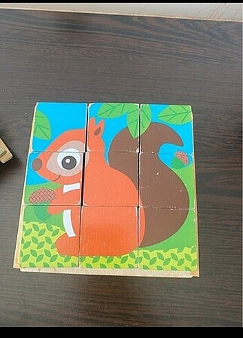 Ahşap eğitici küp puzzle - Görsel 2