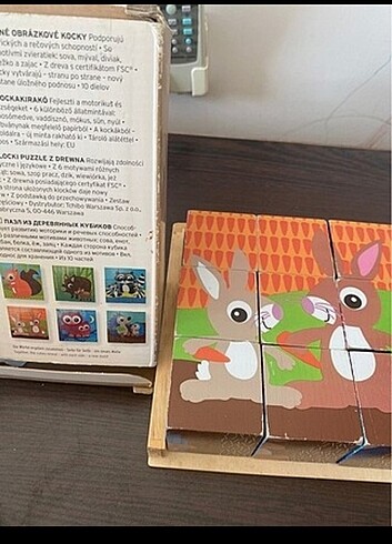 Ahşap eğitici küp puzzle - Görsel 3