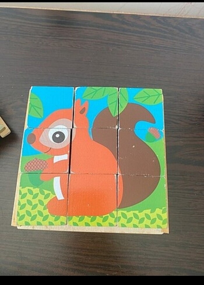 Ahşap eğitici küp puzzle - Görsel 2