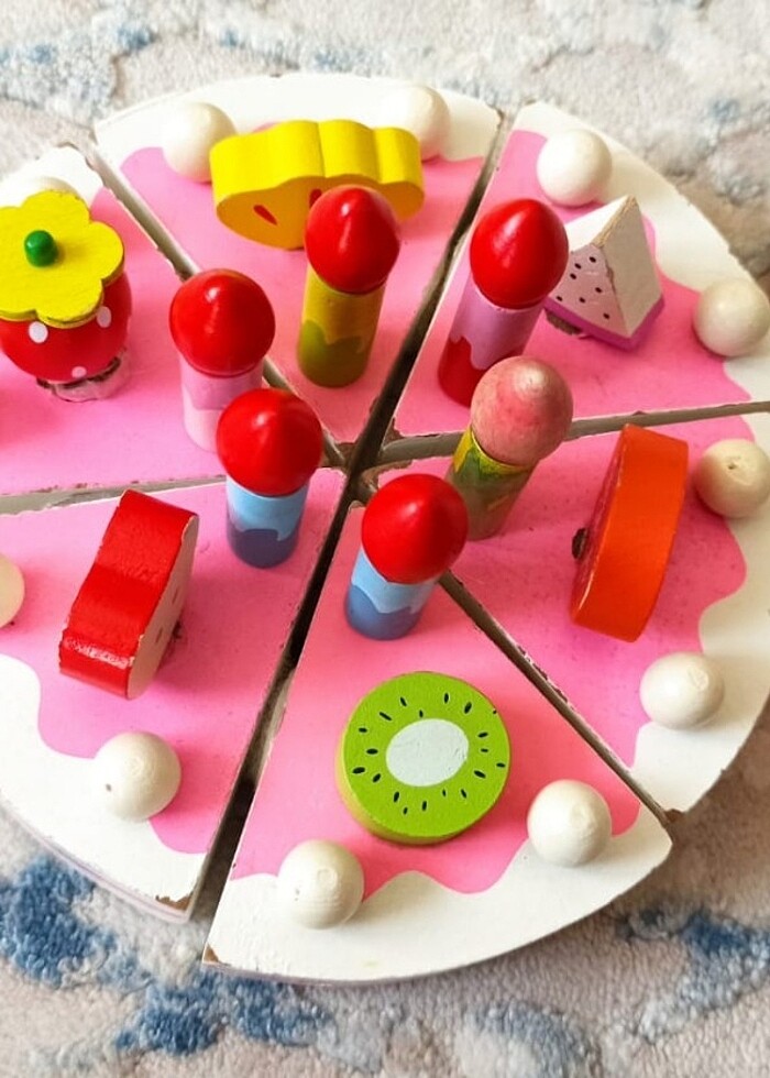 Ahşap dilimli doğumgünü pastası  - Görsel 2