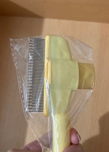 Bej Pastel Kedi Tüy Tarağı - Görsel 4